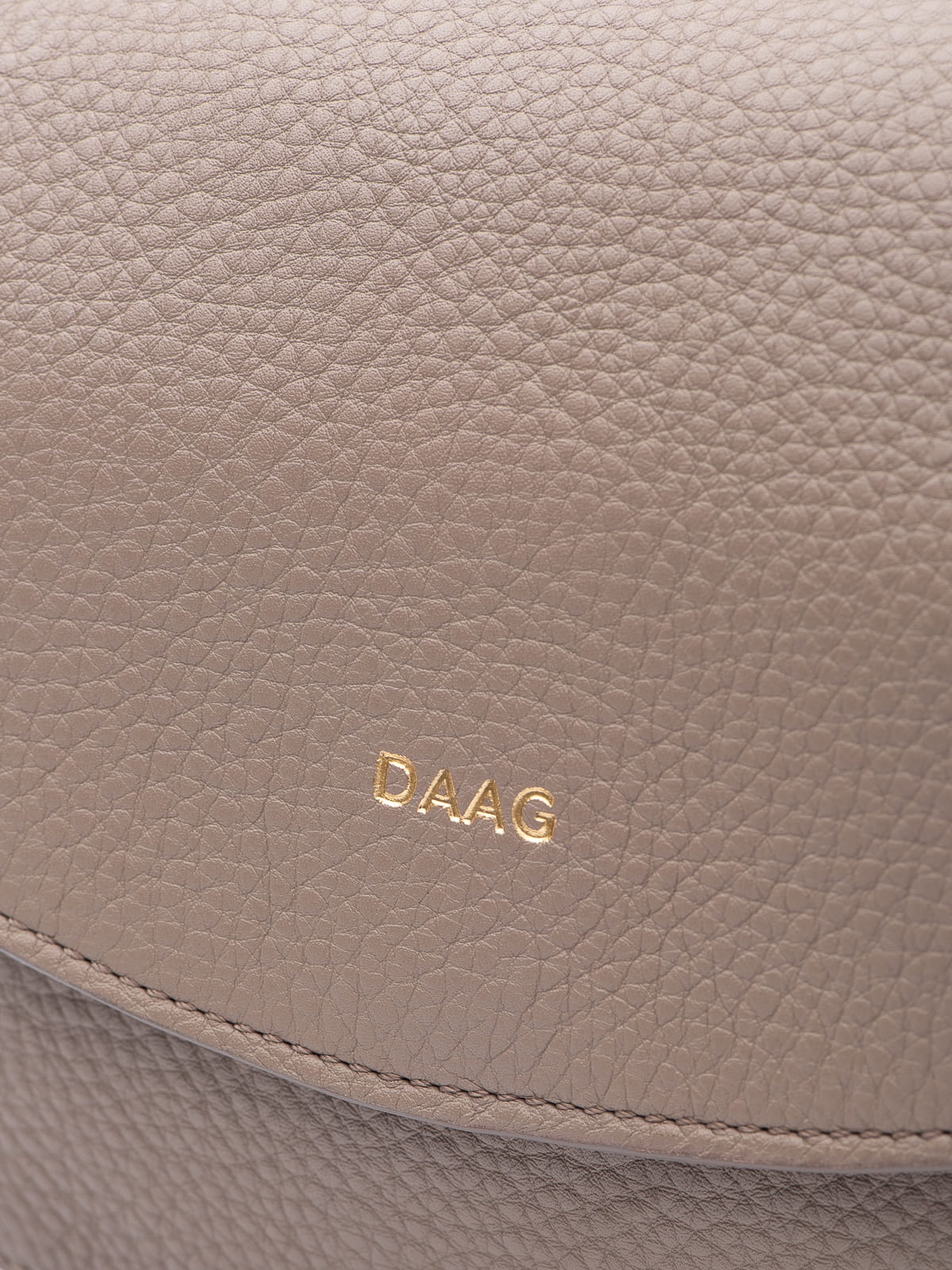 Mini Emmanuela taupe skórzana torebka damska listonoszka torba na ramię