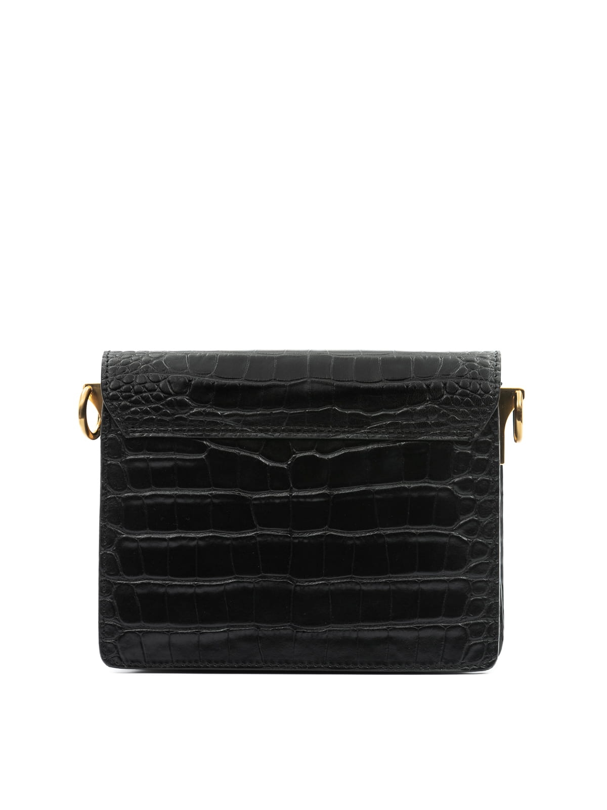 MINI HARMONY czarna skórzana mała damska torebka