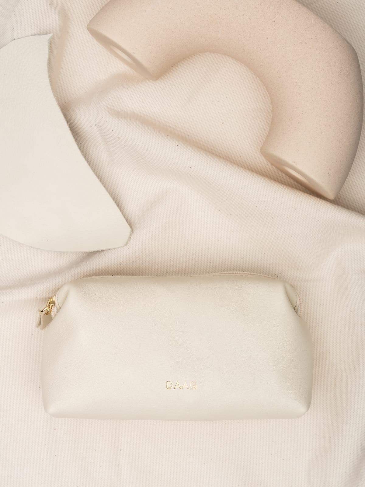 ALICE DAAG milk skórzana kosmetyczka damska zero waste