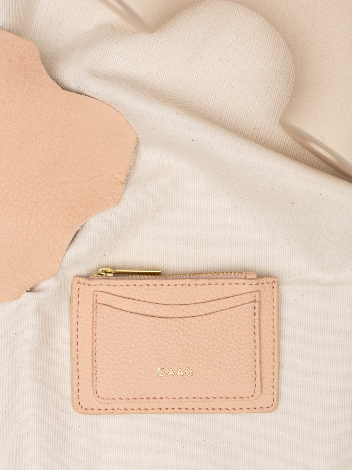 ARIA brzoskwiniowe etui daag zero waste skórzane etui groszek