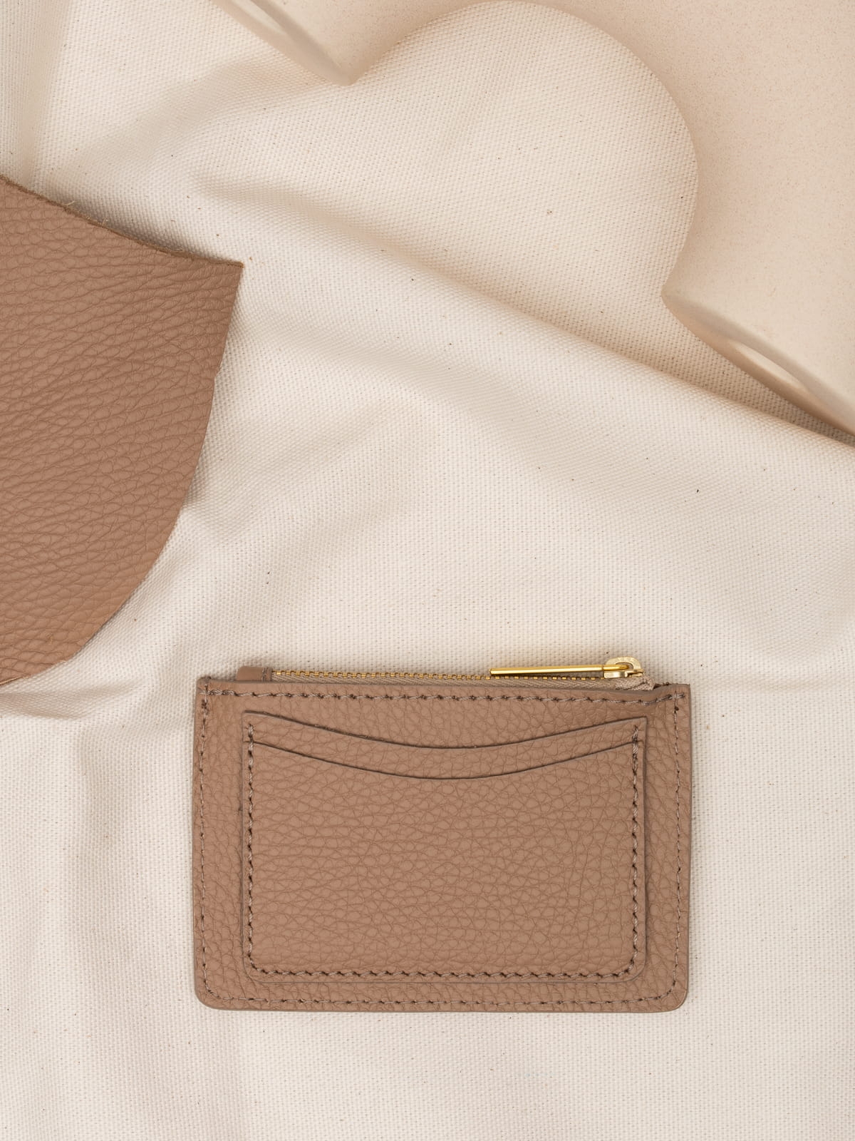 ARIA cappucino etui daag zero waste skórzane etui groszek