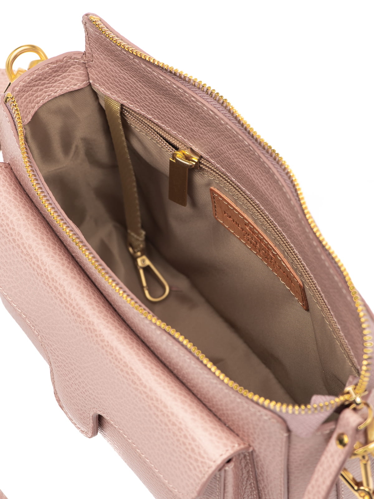 Mini Marlotte jasny róż skórzana torebka damska listonoszka torba na ramię