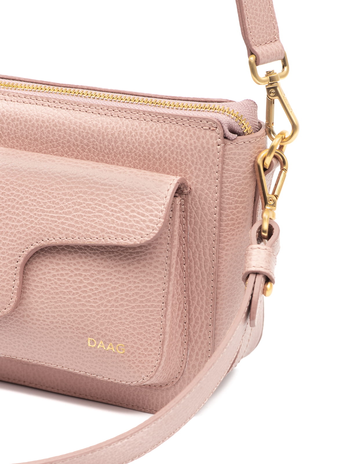 Mini Marlotte jasny róż skórzana torebka damska listonoszka torba na ramię