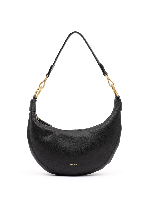 Lua czarna skórzana torebka damska listonoszka torba na ramię