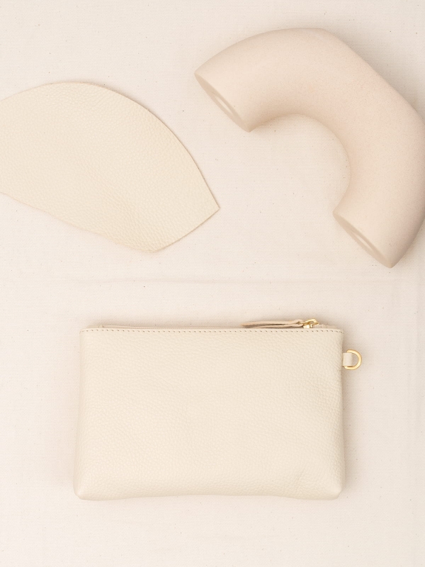 GRACE milk skórzana kosmetyczka damska zero waste