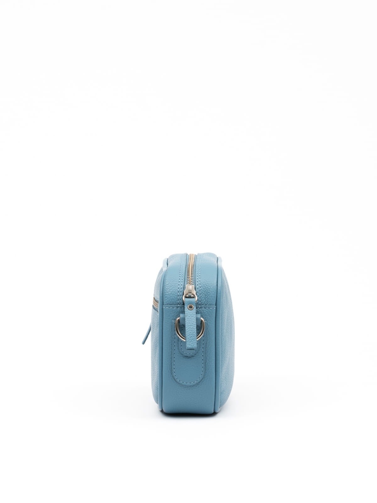 BETTY baby blue mała skórzana torebka damska listonoszka