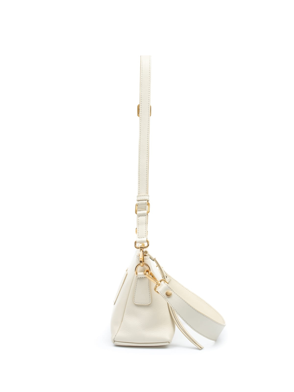 CLAUDIA biała skórzana torebka damska duża listonoszka