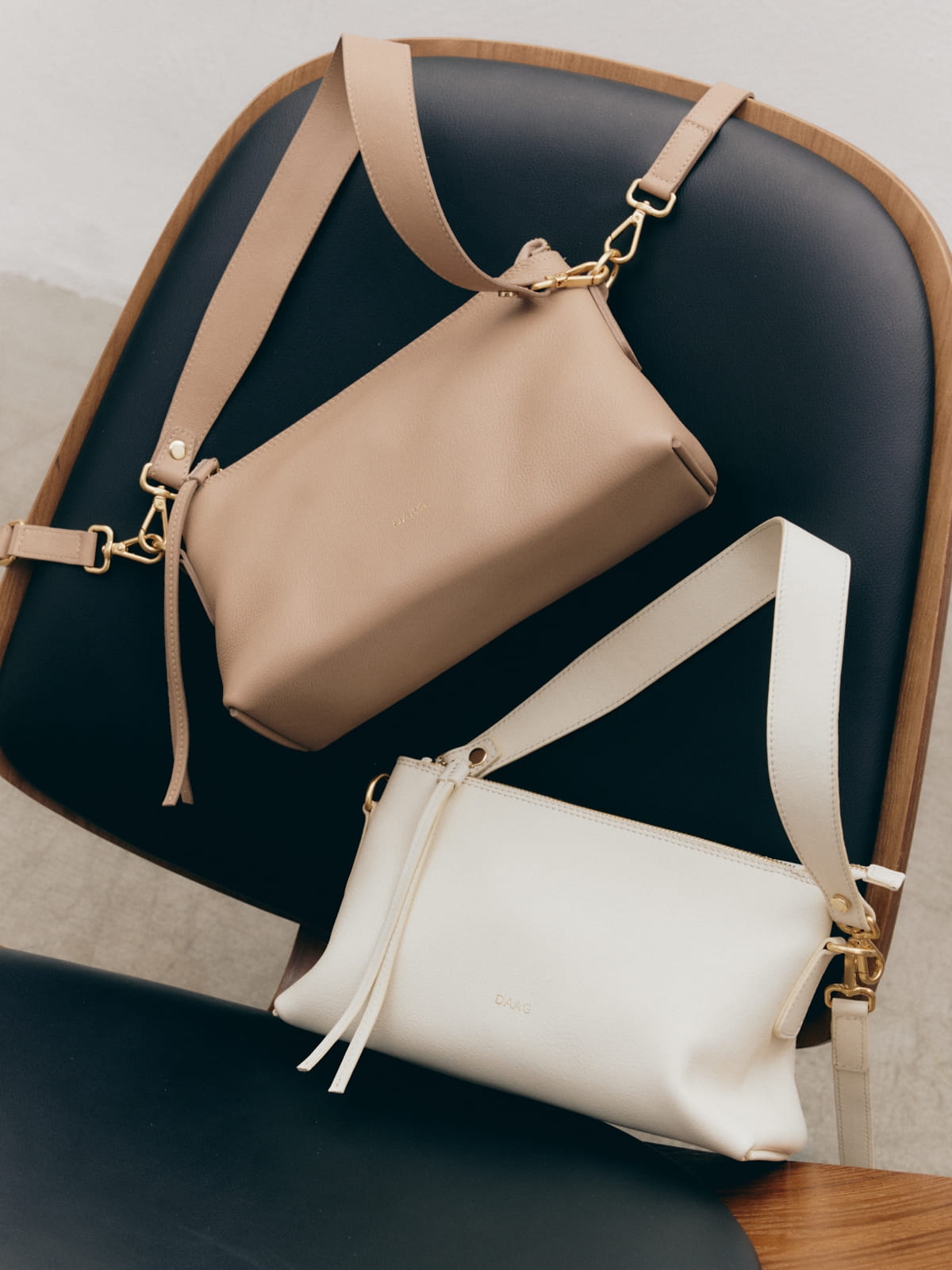 CLAUDIA kawowy beż skórzana torebka damska duża listonoszka