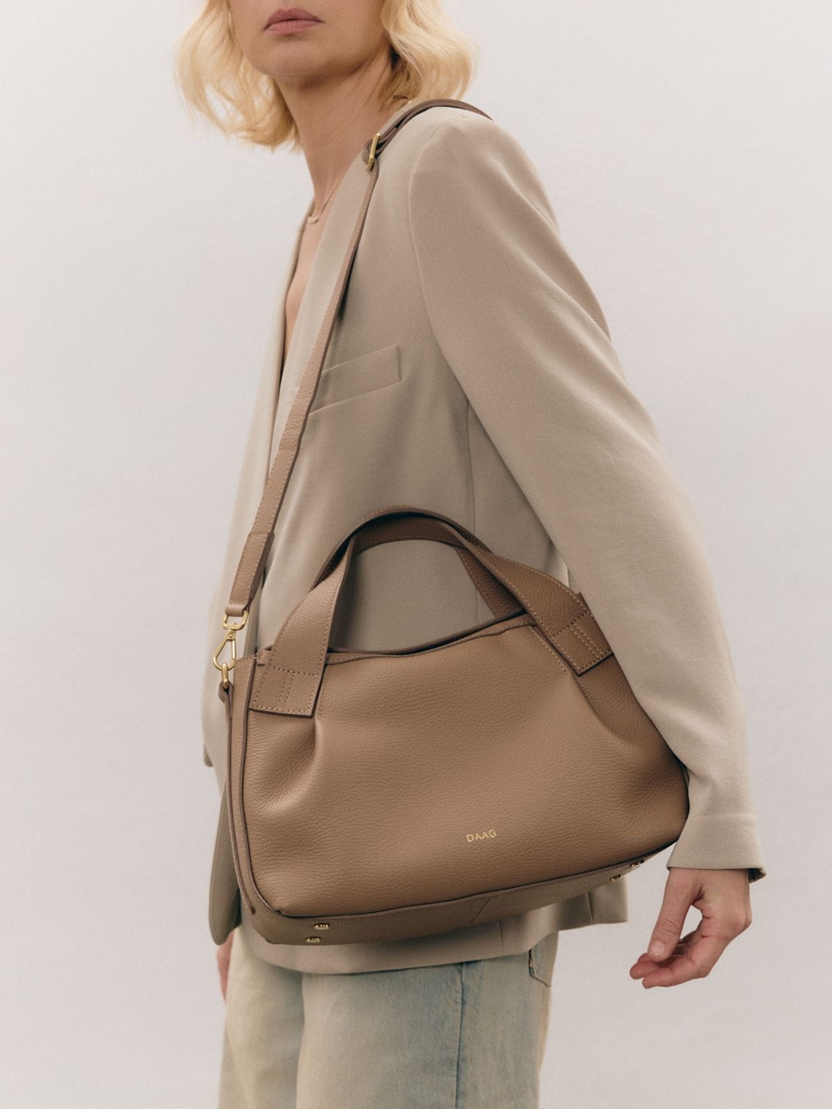 polska torebka handmade torebka beżowa