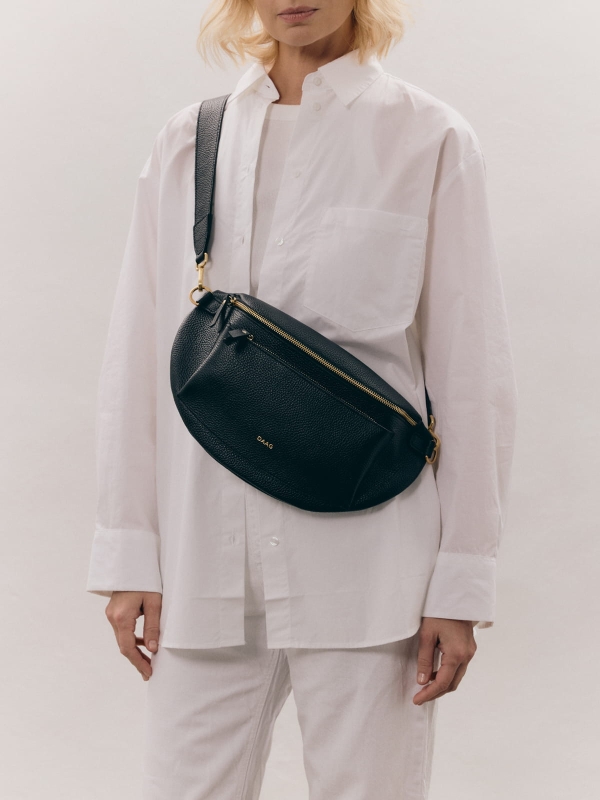 LARISSA XL czarna skórzana duża nerka damska saszetka torebka.jpg