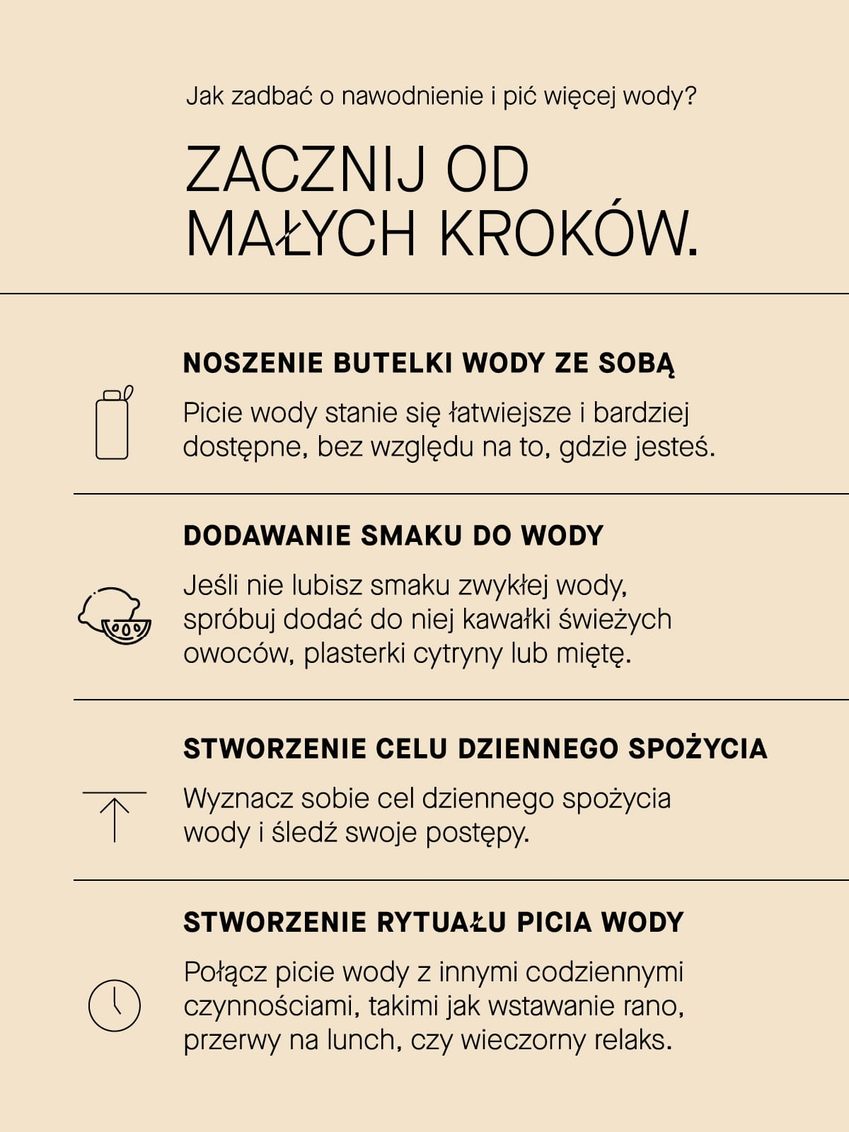 MIZUU czarna butelka na wodę daag