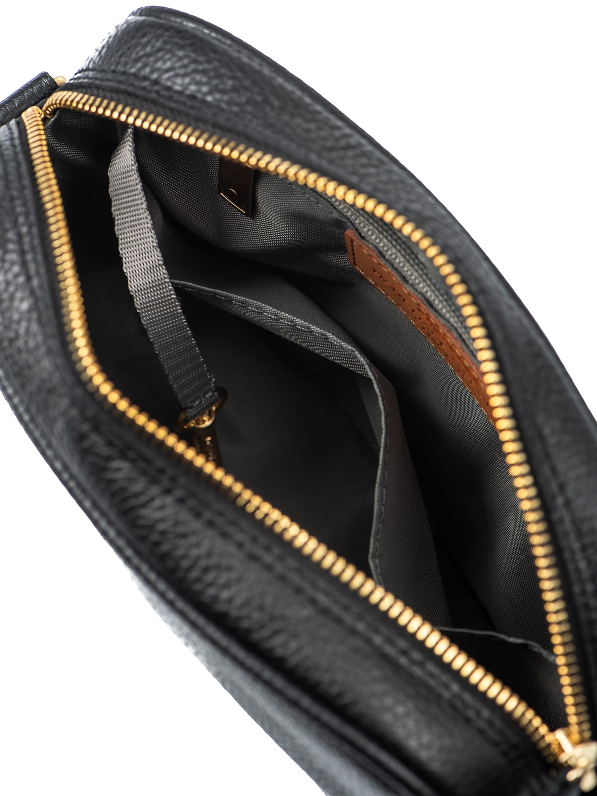 BETTY czarna mała skórzana torebka damska listonoszka