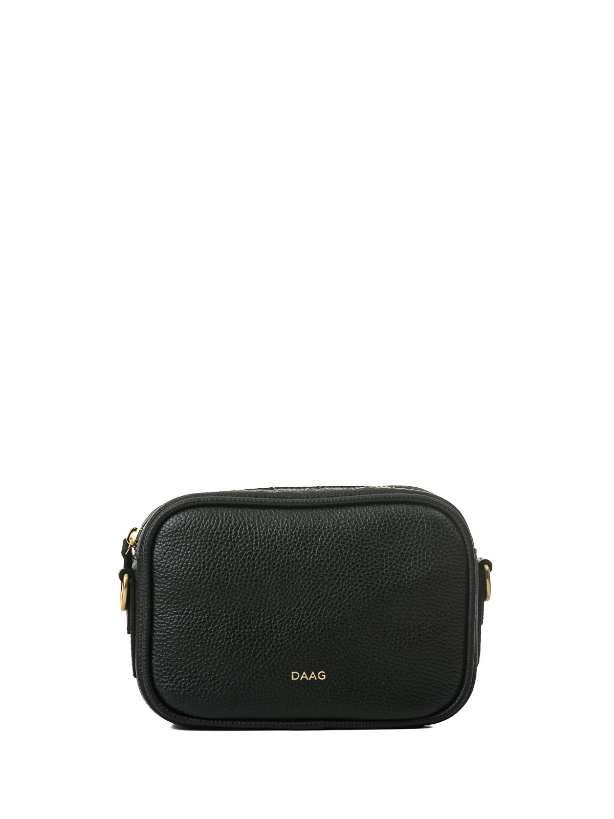 BETTY czarna mała skórzana torebka damska listonoszka