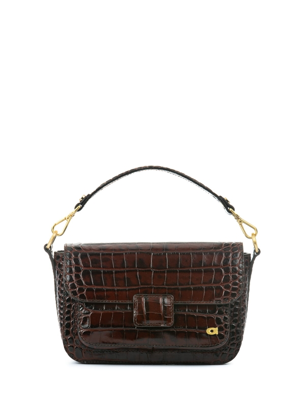 MINI MADELINE brązowa skórzana mała torebka damska na ramię .JPG