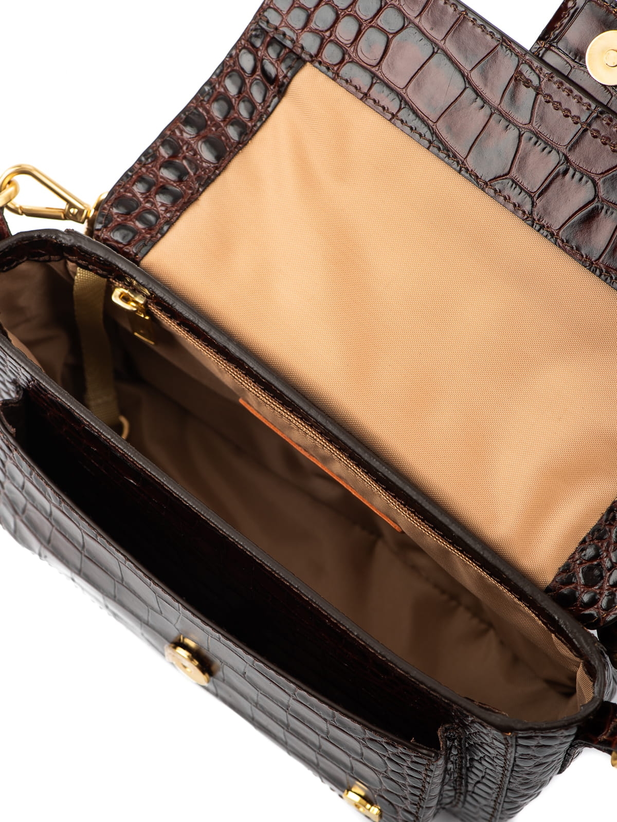 MINI MADELINE brązowa skórzana mała torebka damska na ramię .JPG