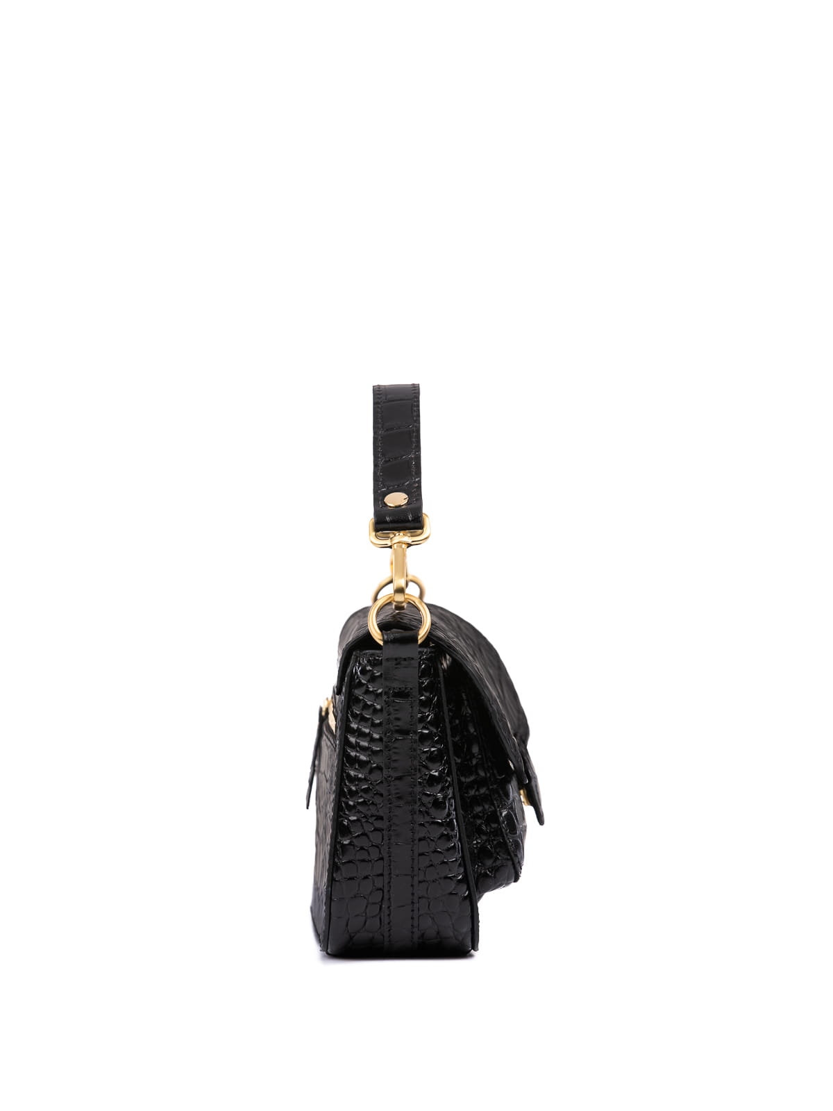 MINI MADELINE czarna skórzana mała torebka damska na ramię  .JPG