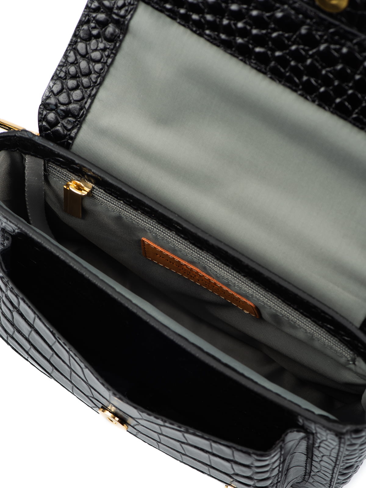 MINI MADELINE czarna skórzana mała torebka damska na ramię  .JPG