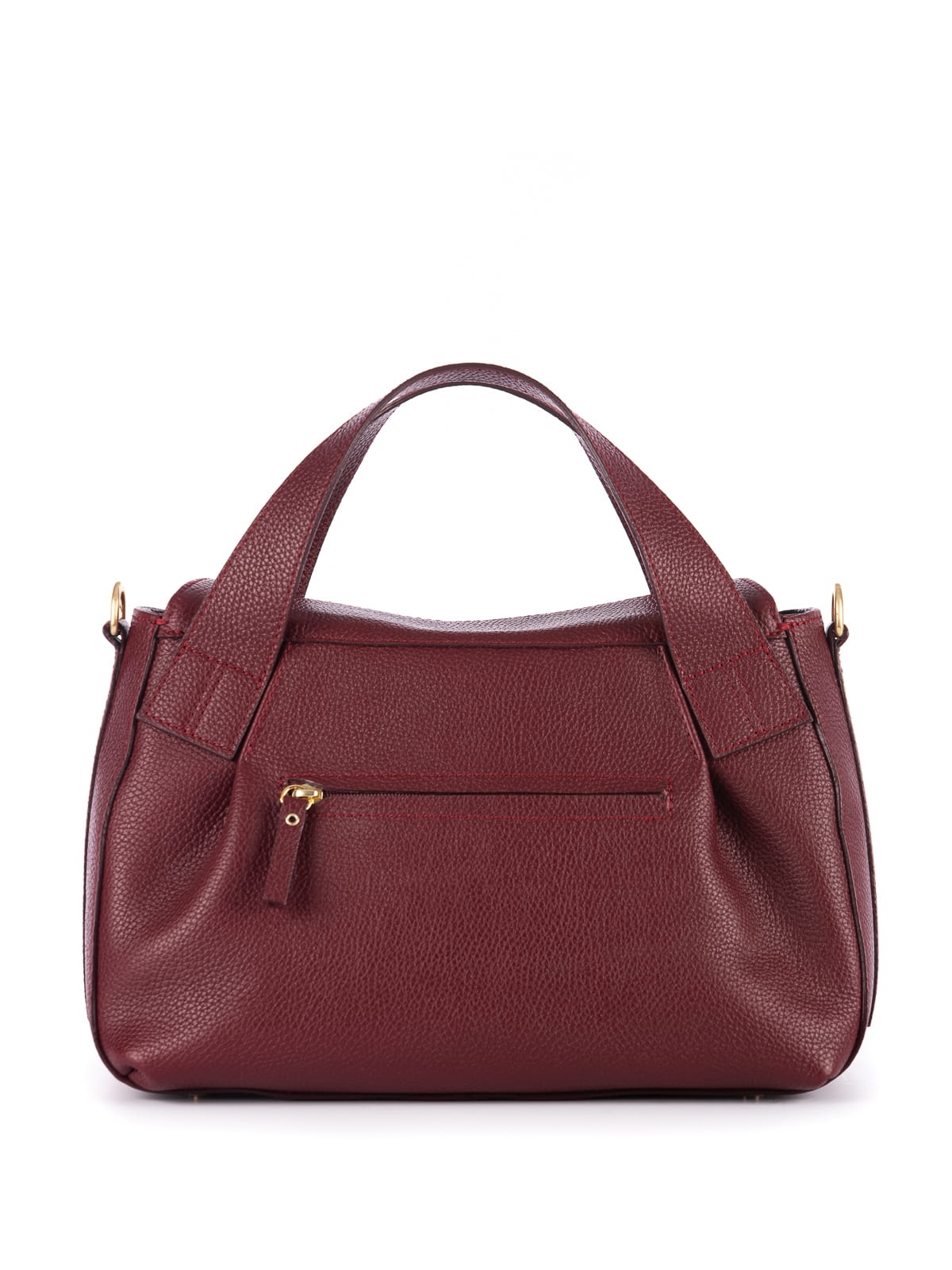 skórzana polska torebka handmade torebka wiśniowa.jpg