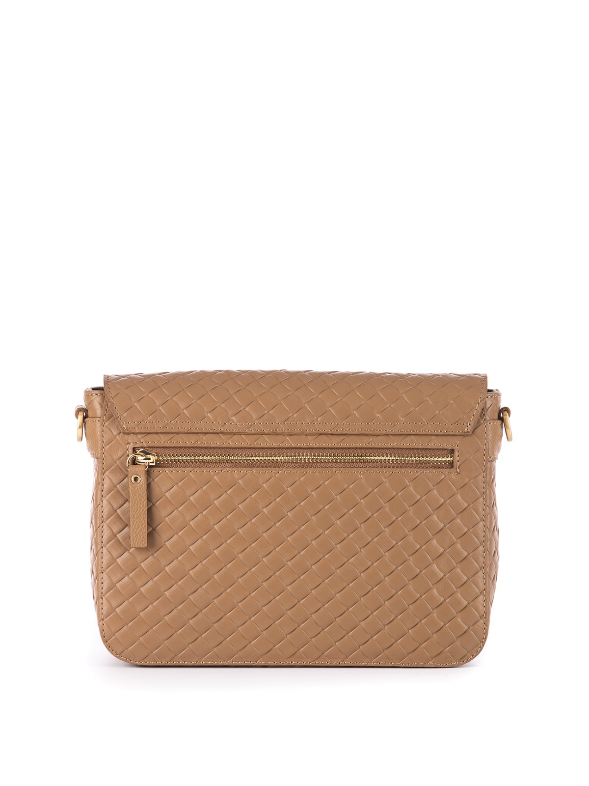 MARIA plecionka beżowa skórzana torebka damska listonoszka torba na ramię.jpg