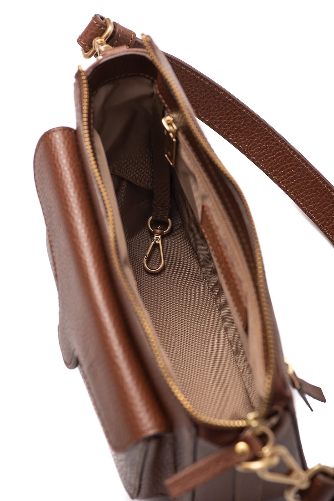 Mini Marlotte skórzana torebka damska listonoszka koniak torba na ramię.jpg