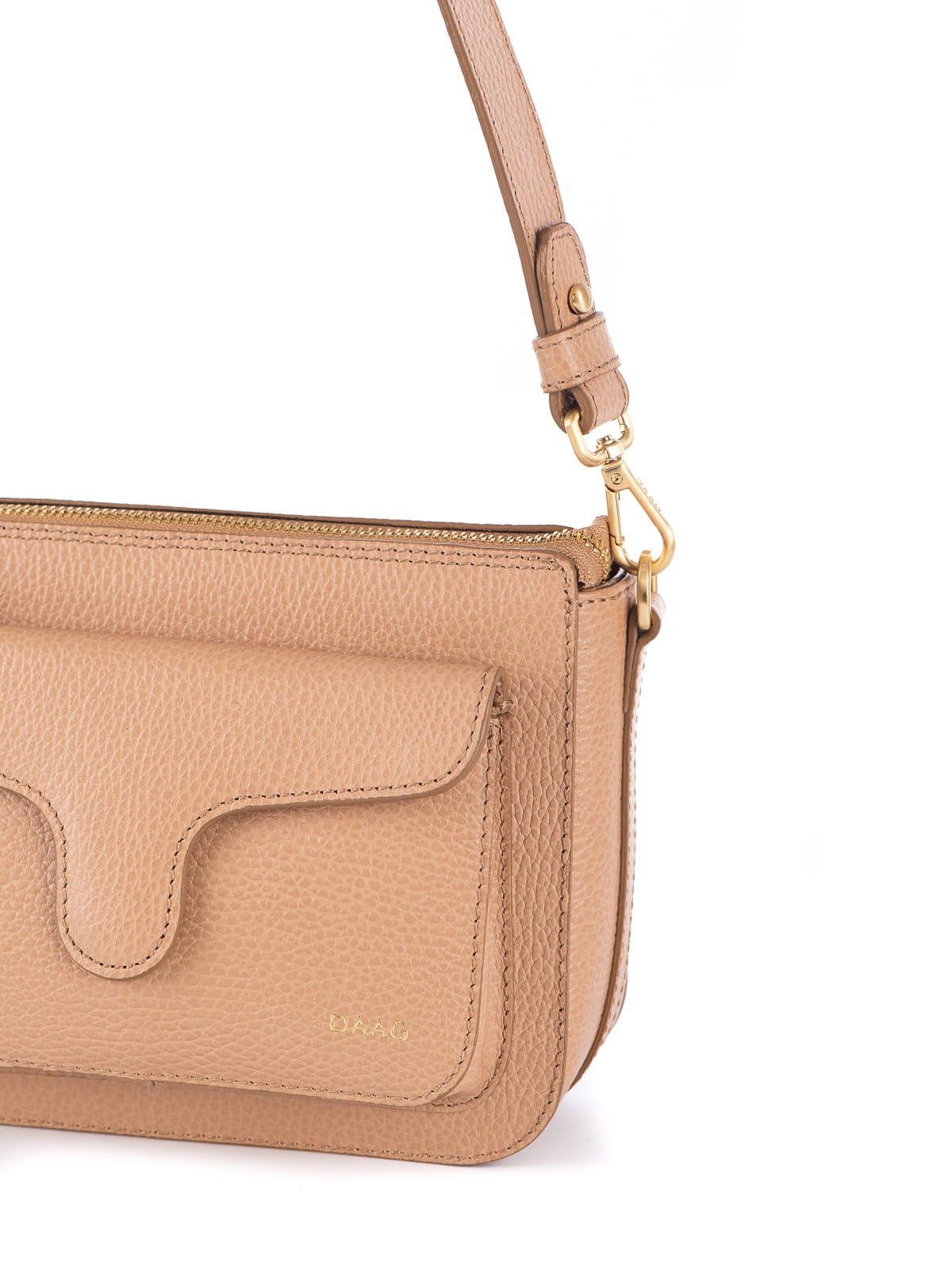 Mini Marlotte beż skórzana torebka damska listonoszka torba na ramię.jpg