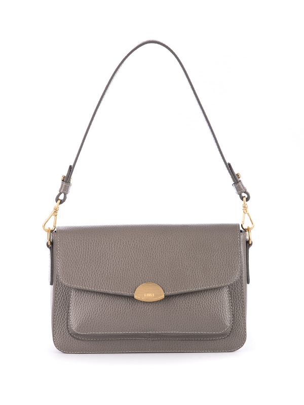 LYNETTE skórzana torebka damska szara duża listonoszka złoty element.jpg