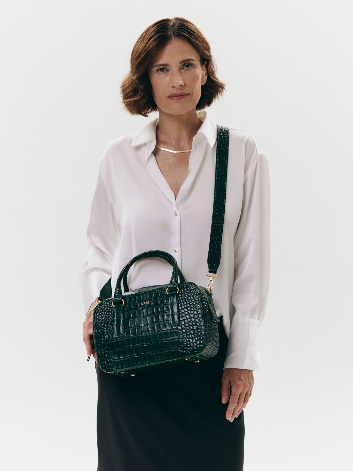 MORGAN polska torebka handmade kuferek croco zieleń butelkowa.jpg