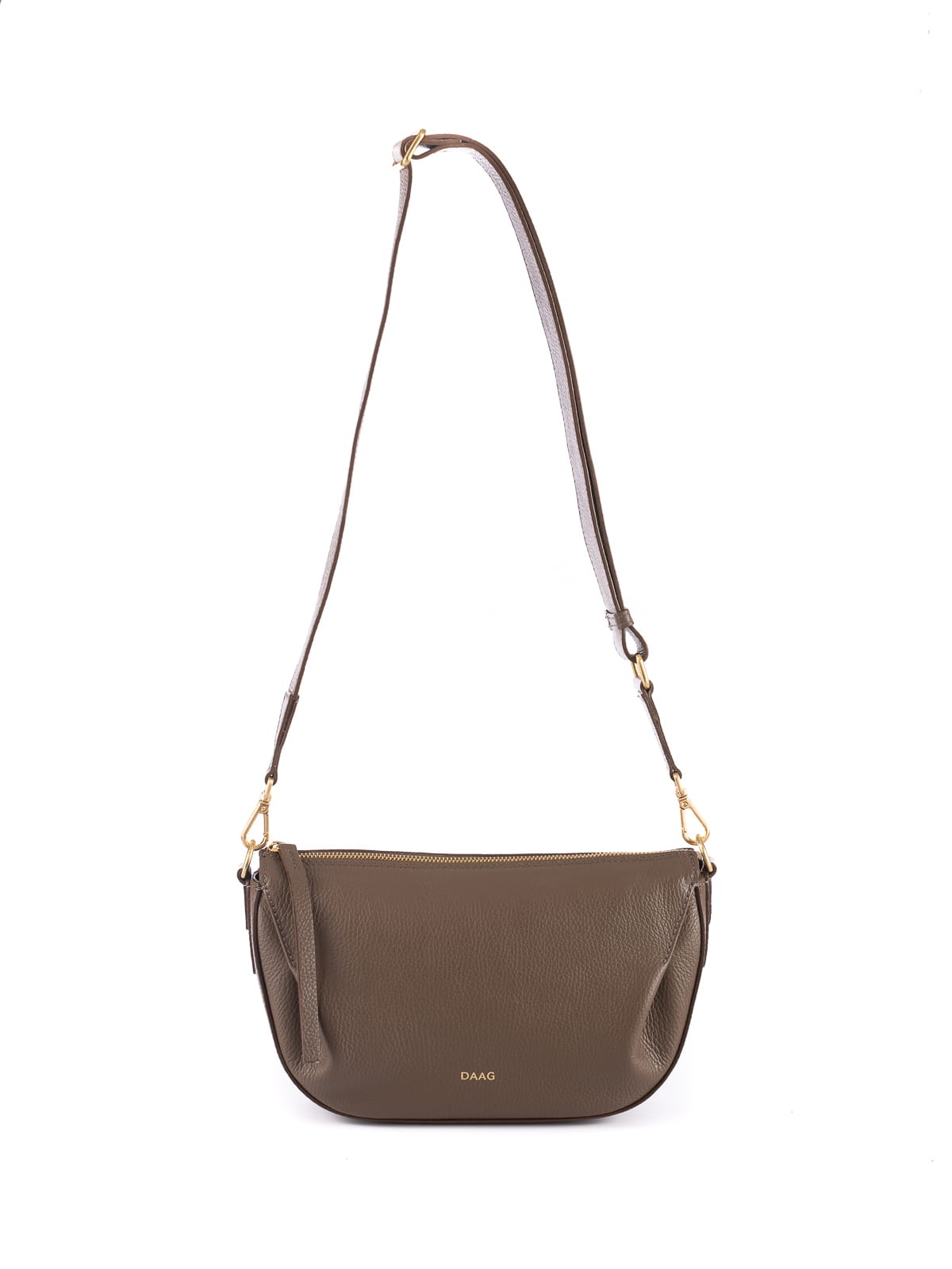 Penelope skórzana torebka damska listonoszka taupe torba na ramię.jpg