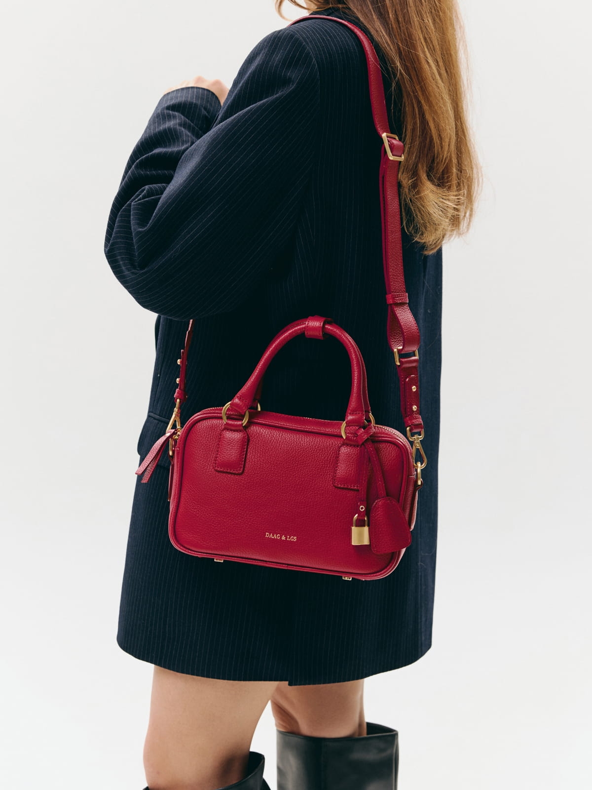 GITTE czerwona groszek skórzana torebka damska listonoszka lgs.jpg