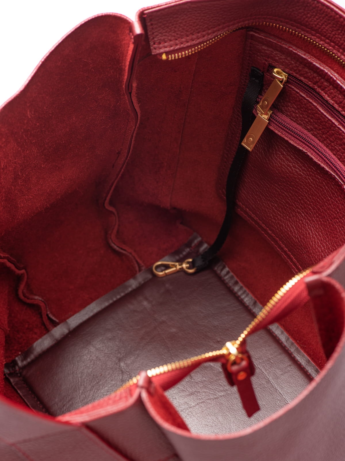 ISABELLA bordowa burgundowa skórzana damska shopperka.jpg