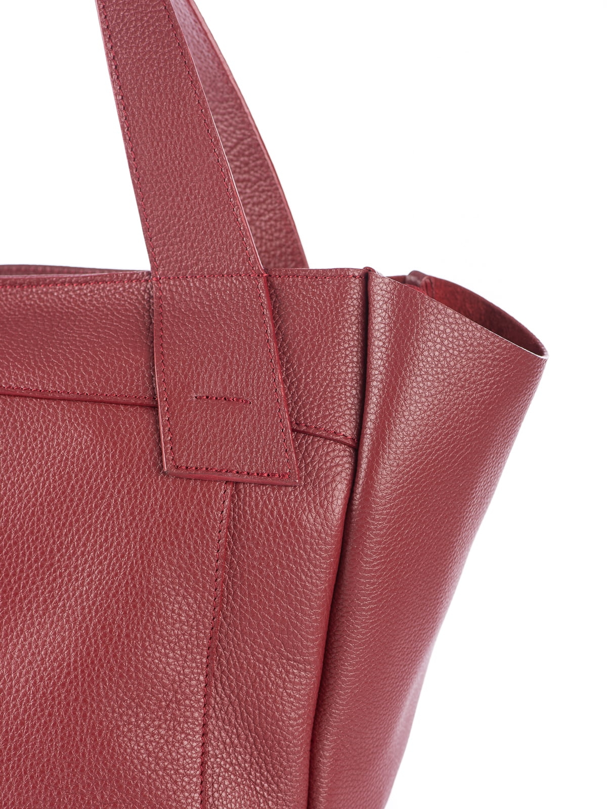 ISABELLA bordowa burgundowa torba shopper damska skóra naturalna.jpg