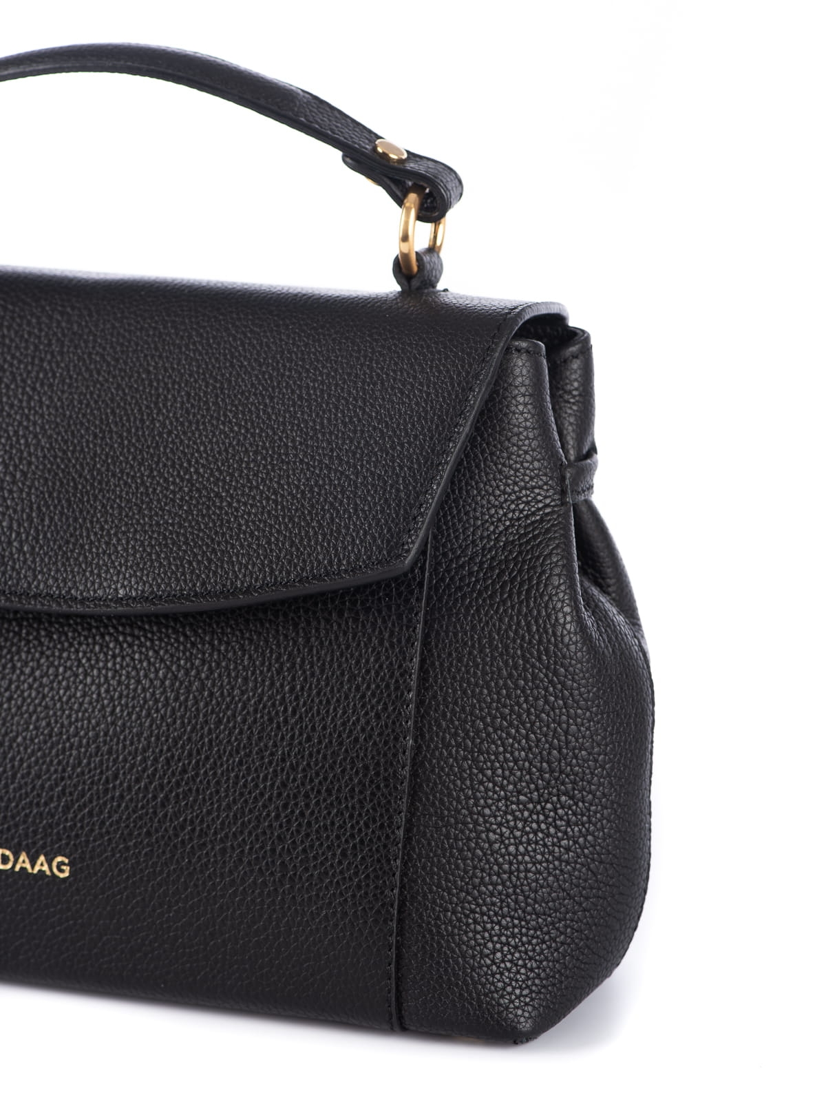 czarna groszek skórzana torebka damska do ręki.jpg