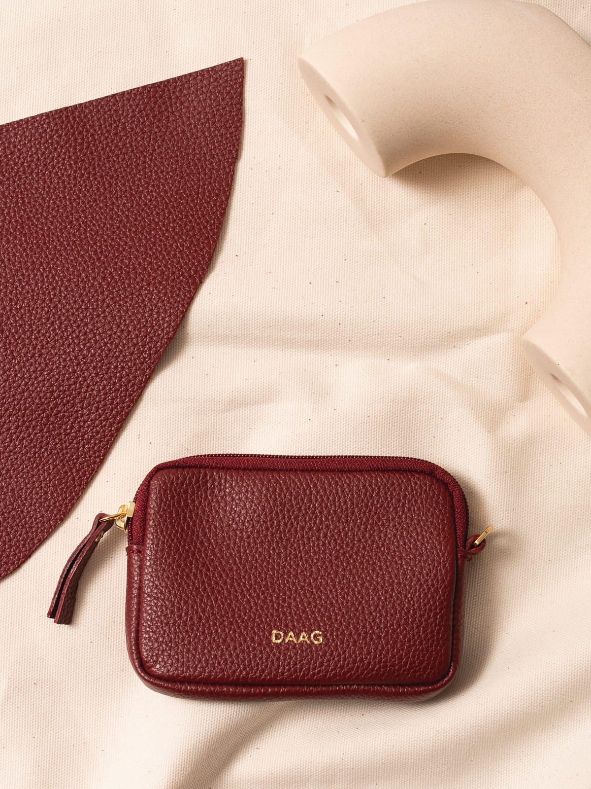 VICKI bordowe groszek skórzane etui kosmetyczka zero waste.jpg