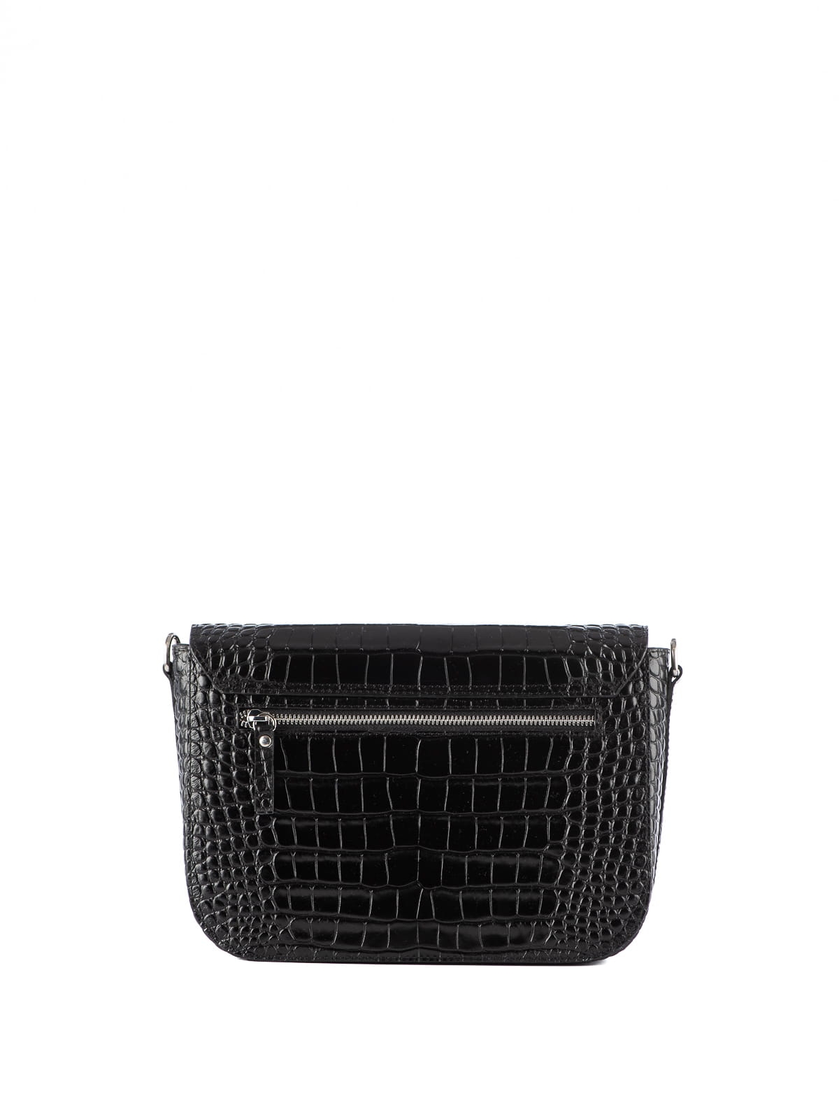 MADELINE czarna skórzana torebka damska duża srebrne okucia.JPG