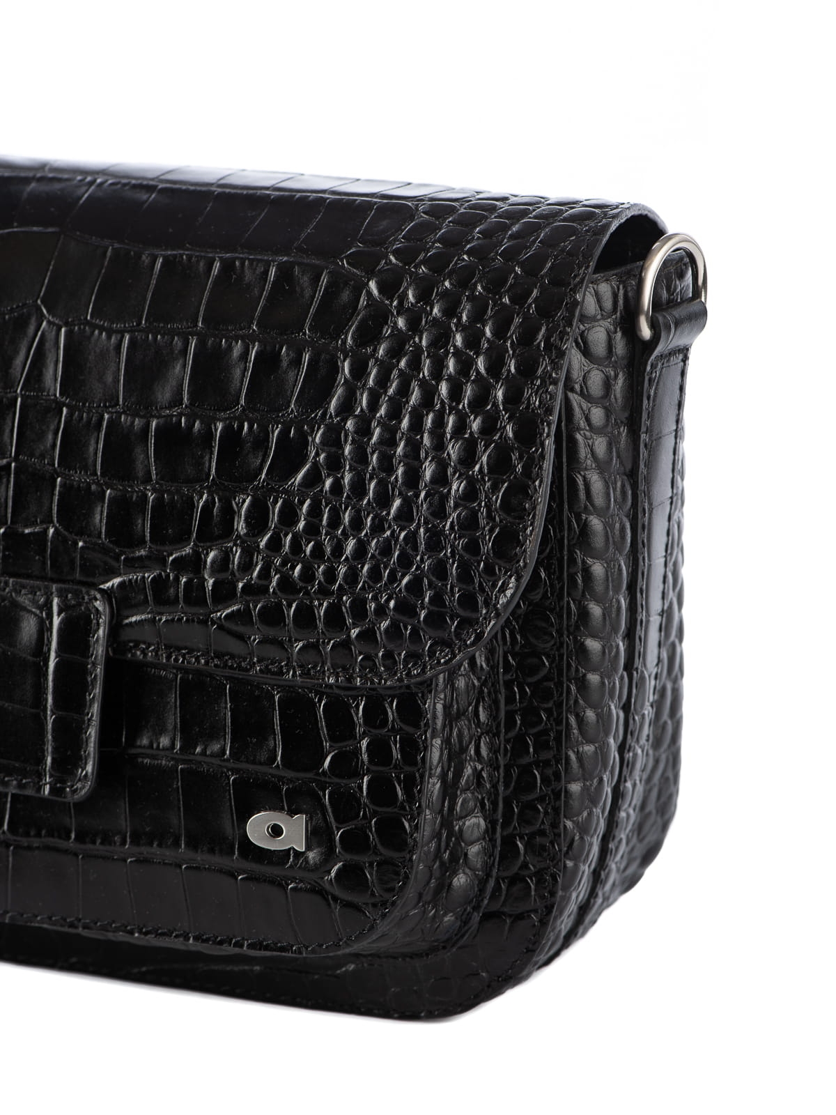 MADELINE czarna skórzana torebka damska duża srebrne okucia.JPG