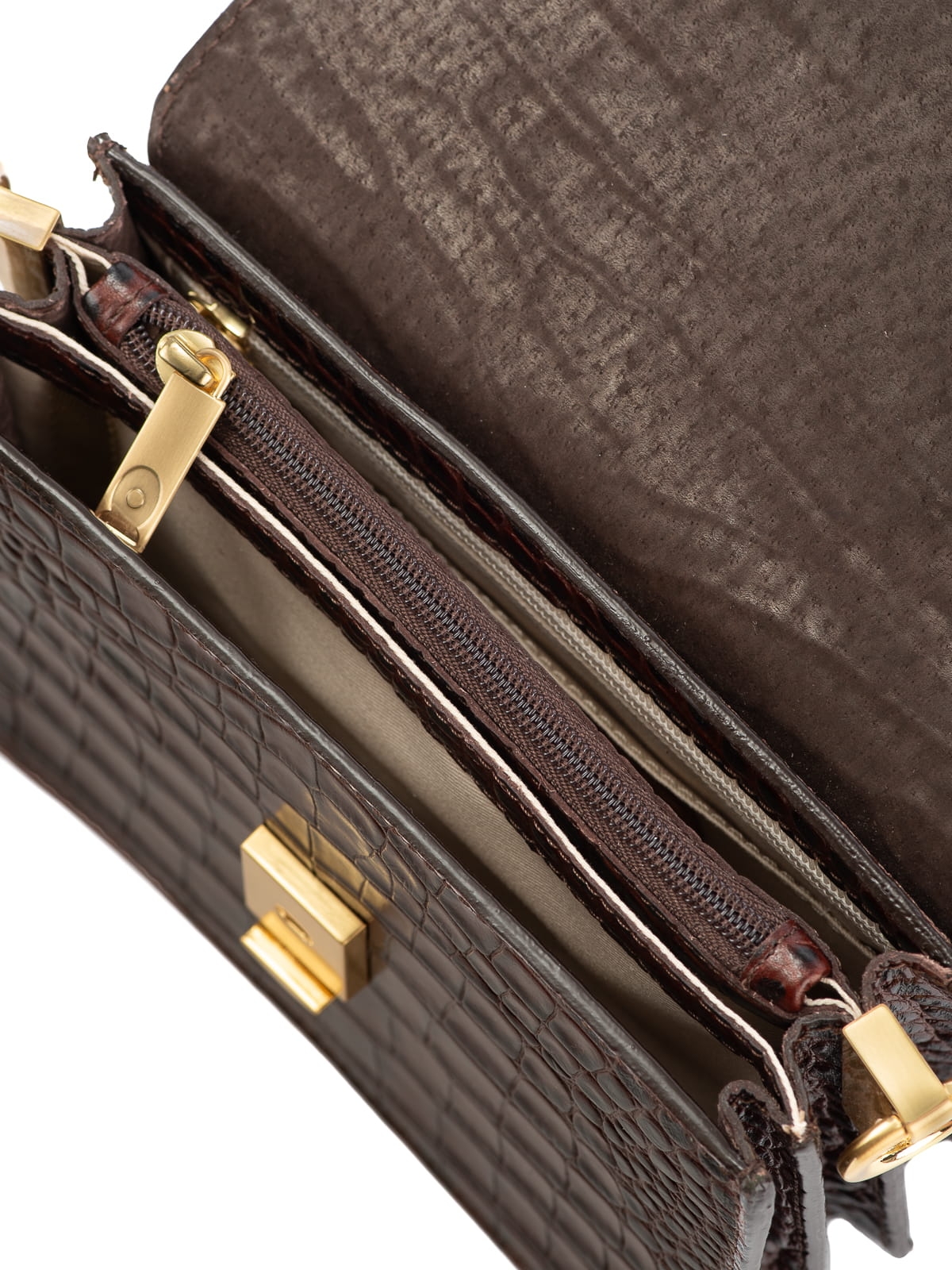 MINI HARMONY brązowa skórzana mała damska torebka.JPG