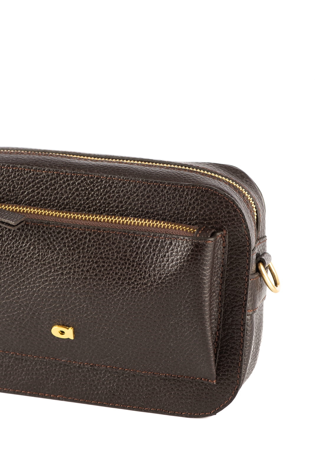 SALLY 1 brązowa groszek skórzana torebka damska listonoszka.JPG