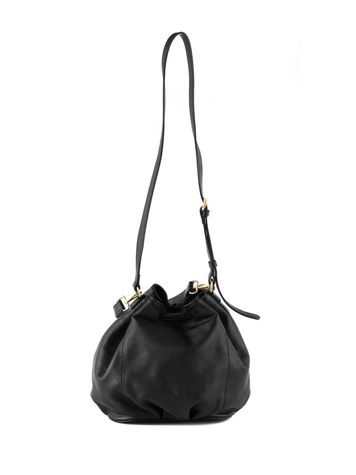 ZOE czarna groszek duża damska skórzana torebka worek.JPG