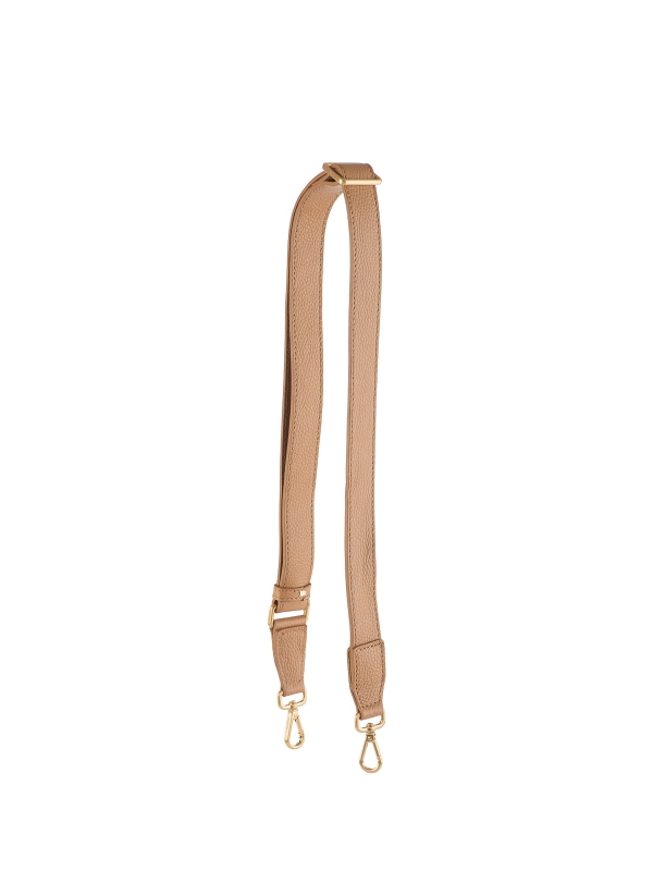 pasek do torebki skórzany beżowy groszek 3 cm.JPG