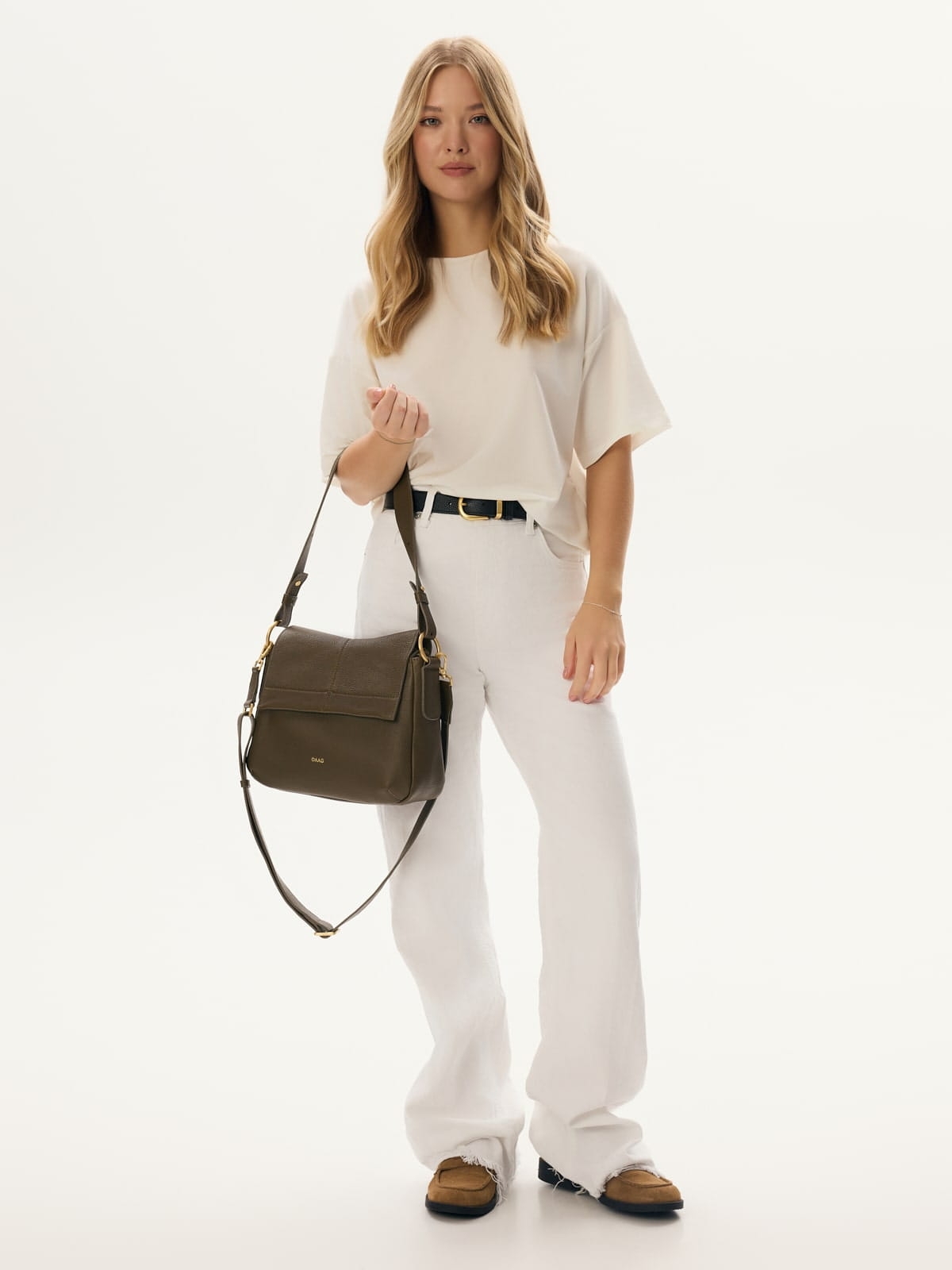 MARRONE ciemna zieleń groszek skórzana torebka damska.jpg