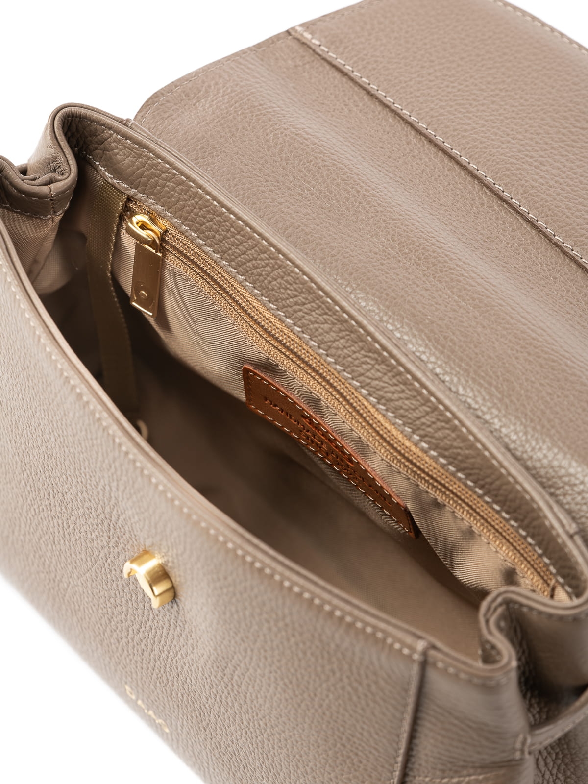 OPHELIA dark nude groszek skórzana torebka damska kuferek do ręki.JPG