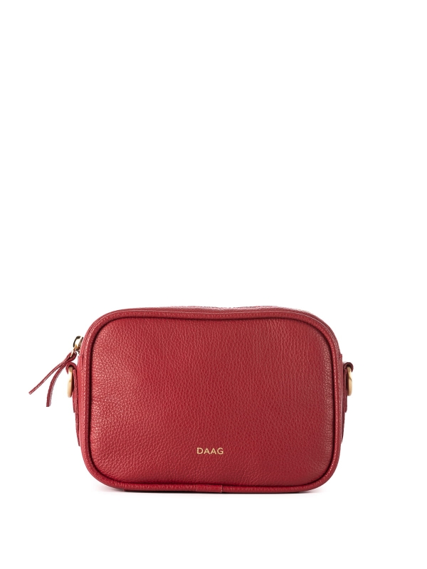 BETTY czerwona mała skórzana torebka damska listonoszka.JPG