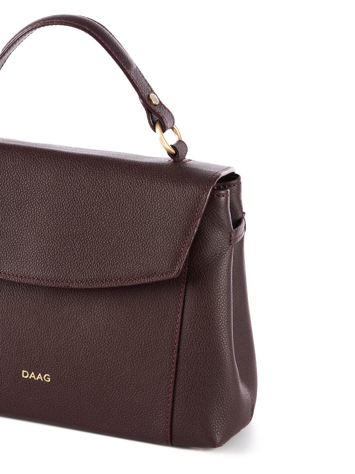 OPHELIA śliwkowa groszek skórzana torebka damska kuferek do ręki.JPG