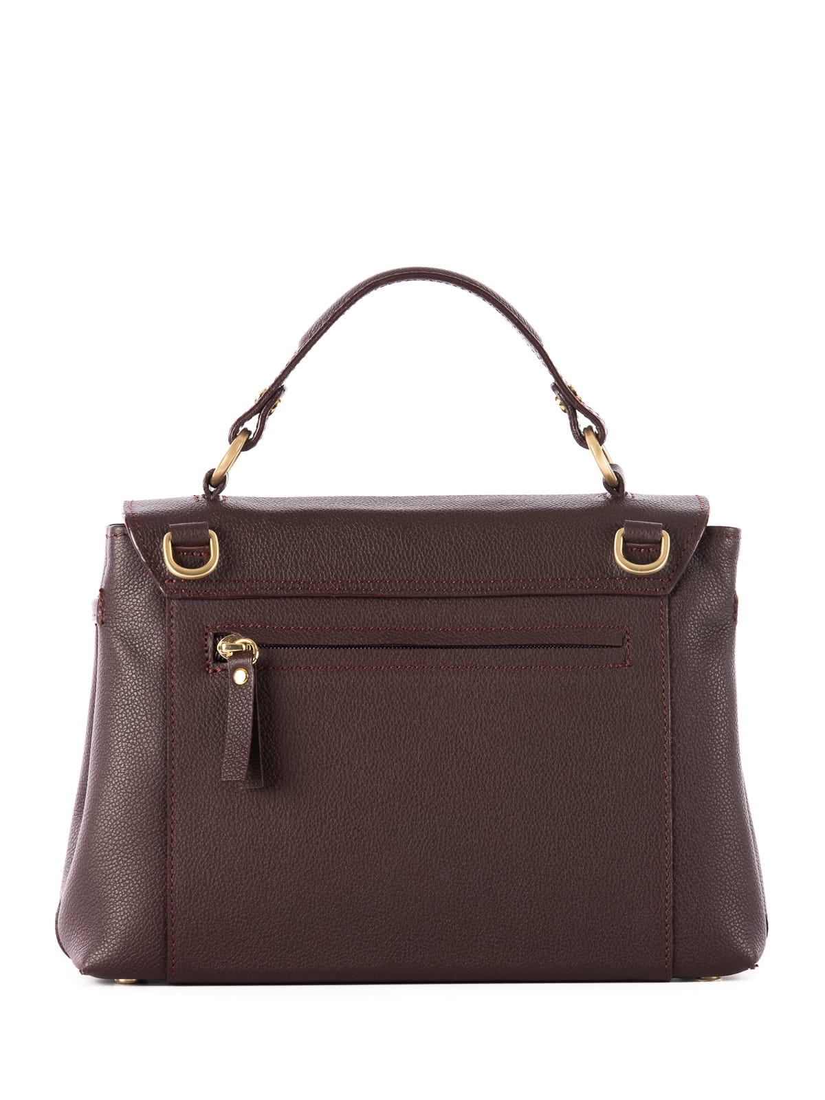 OPHELIA śliwkowa groszek skórzana torebka damska kuferek do ręki.JPG