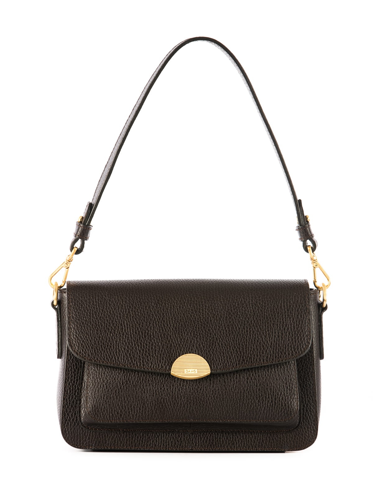 LYNETTE ciemny brąz groszek skórzana torebka damska.JPG