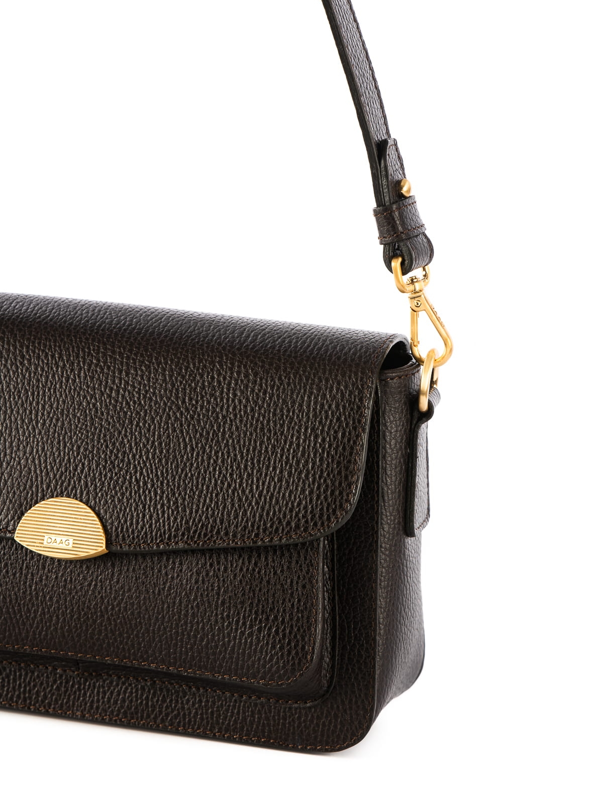 LYNETTE ciemny brąz groszek skórzana torebka damska.JPG