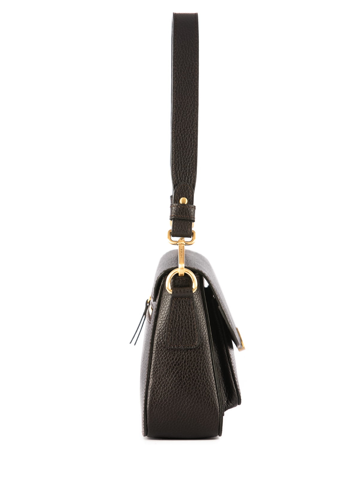 LYNETTE ciemny brąz groszek skórzana torebka damska.JPG