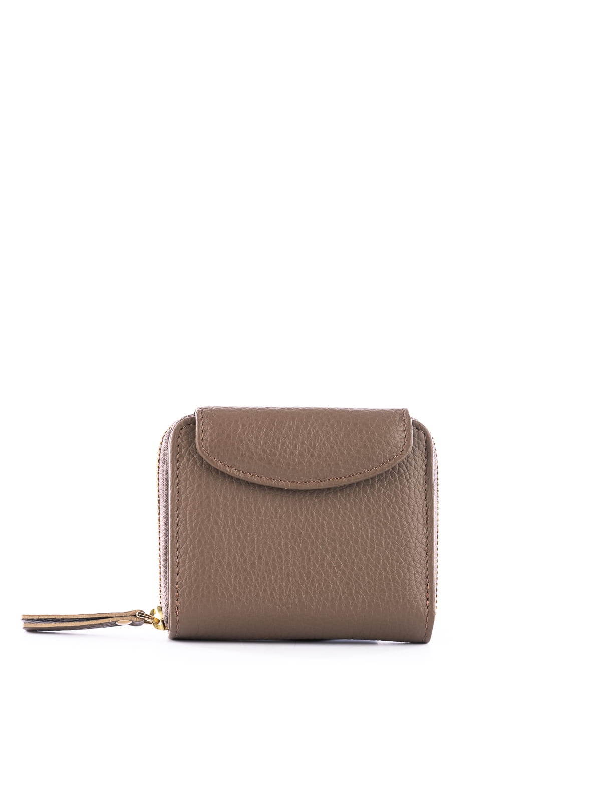 taupe portfel damski skórzany groszek.JPG