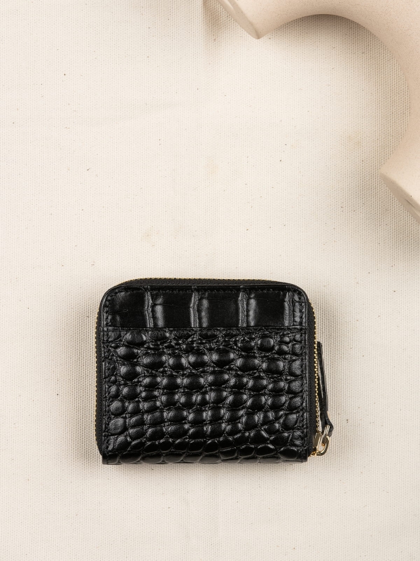 DIANA czarny portfel damski skórzany czarny croco.JPG