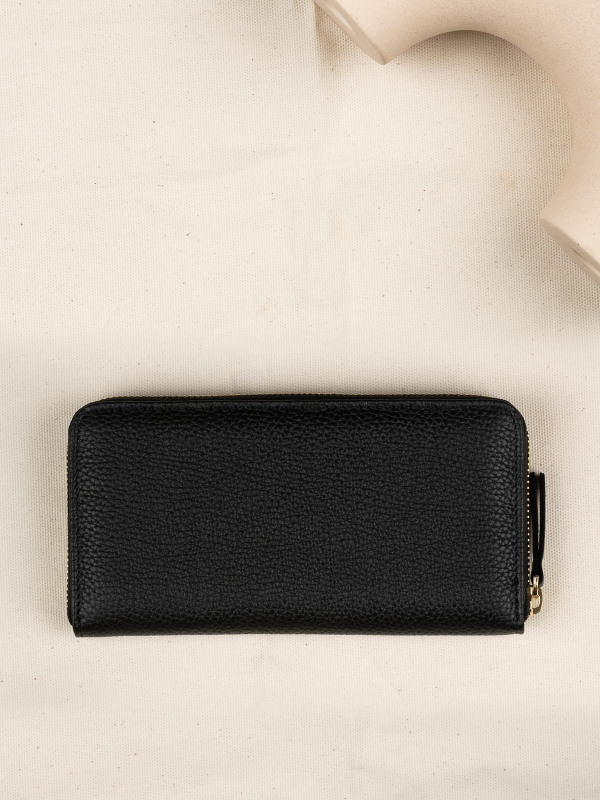 MADISON czarny skórzany groszek portfel damski.JPG